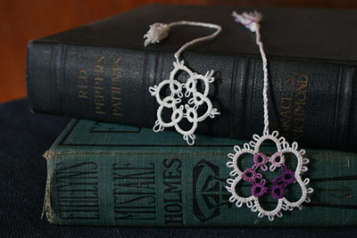 Star Flower Bookmark and Round Flower Bookmark